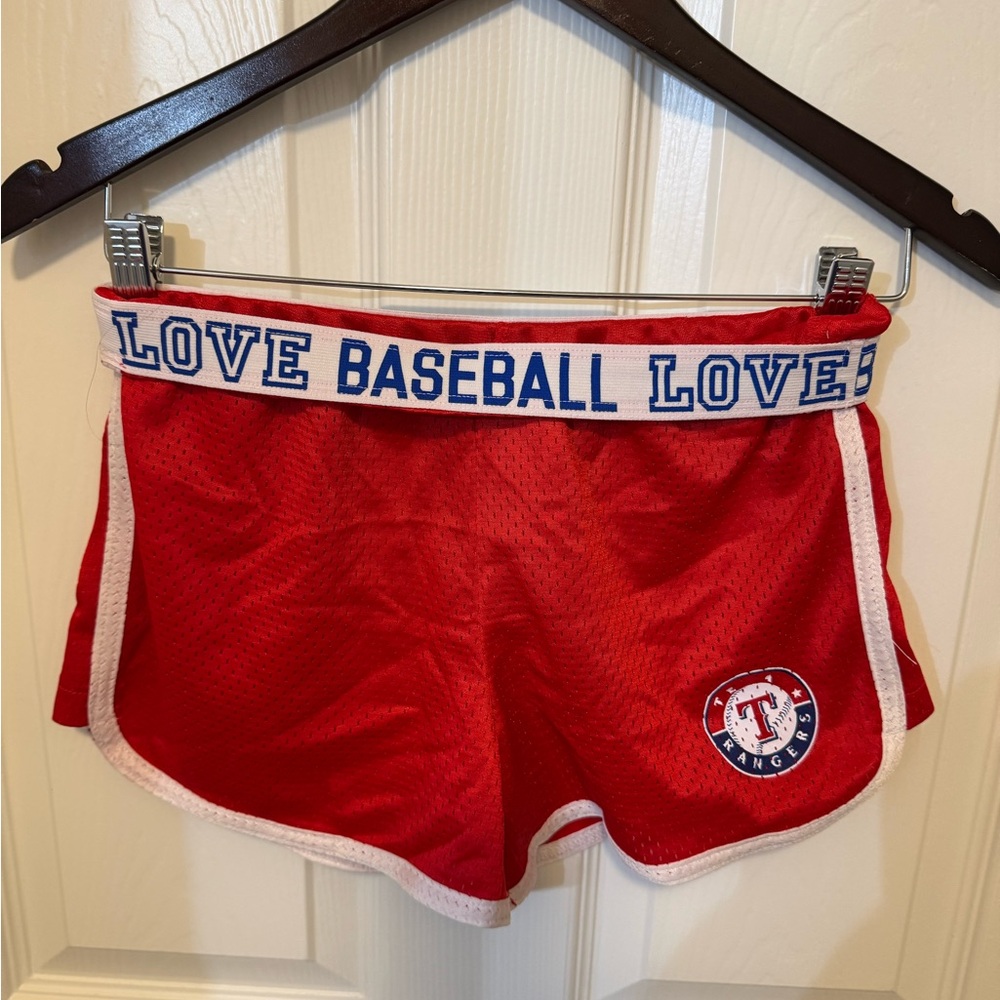 Justice Texas Rangers athletic shorts by 5th and Ocean